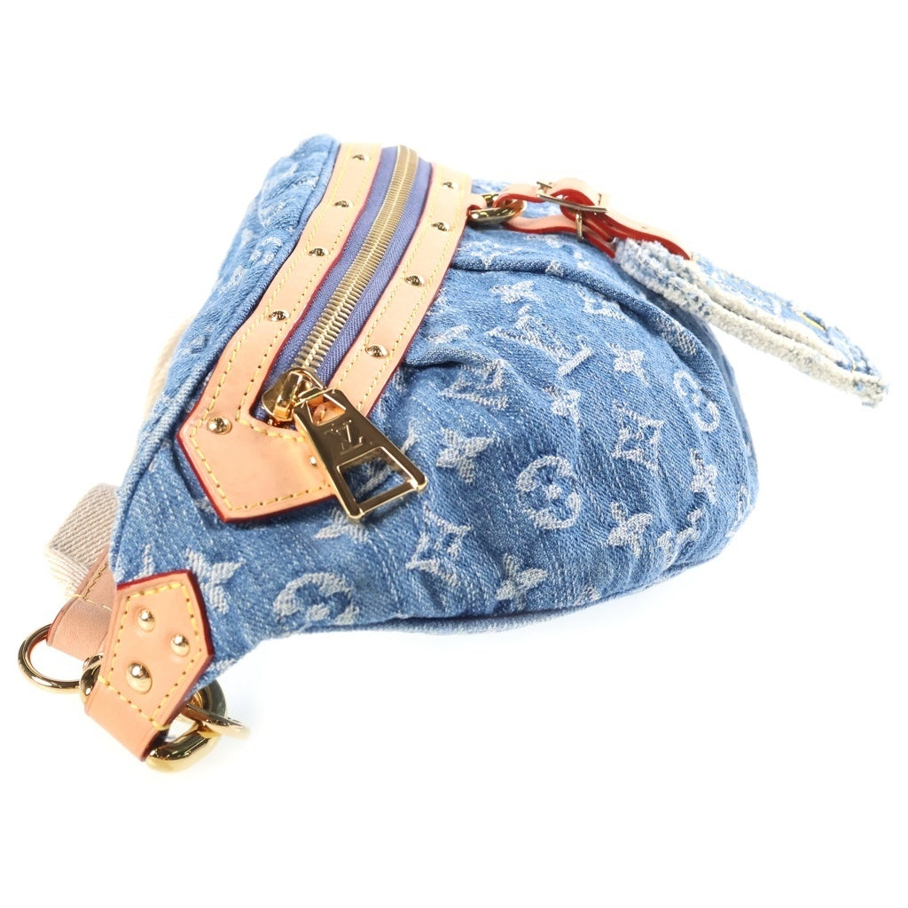 LOUIS VUITTON(ルイヴィトン) モノグラムデニム LV リミックス ハイ・ライズ ショルダーバッグ インディゴ デニム RFID M46837