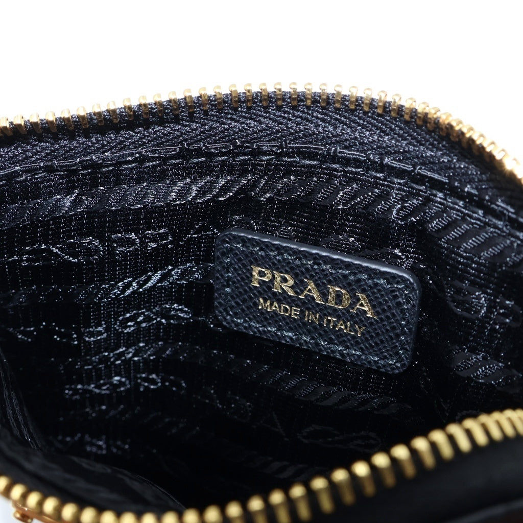 PRADA(プラダ) サフィアーノ カードケース レザー ブラック 1MC127 レディース