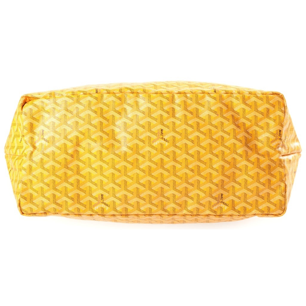 GOYARD(ゴヤール) サンルイGM ハンド トートバッグ PVC レザー ポーチ付き イエロー レディース
