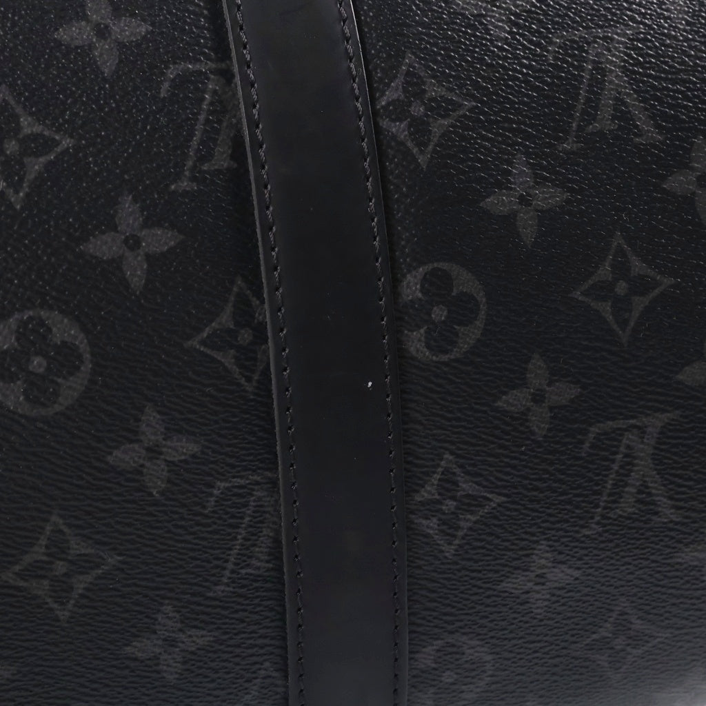 LOUIS VUITTON(ルイヴィトン) モノグラム エクリプス キーポル バンドリエール45 ハンド ボストンバッグ レザー ブラック M40569 レディース