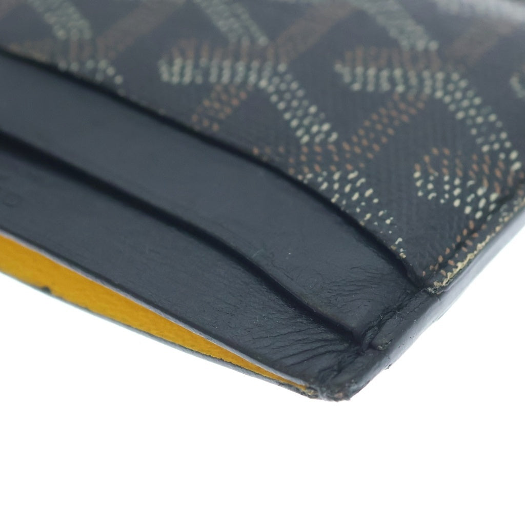 GOYARD(ゴヤール) サン シュルピス カードケース パスケース 名刺入れ レザー ブラック/ブラウン STSULPPMLTY01CL01X レディース