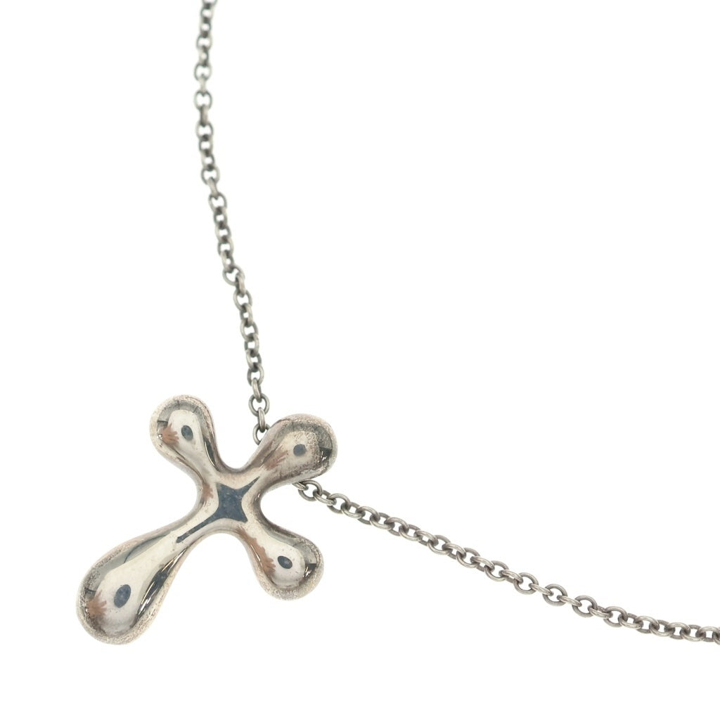 TIFFANY & Co.(ティファニー) エルサペレッティ ミニ クロス ネックレス ペンダント チェーン シルバー 925 レディース