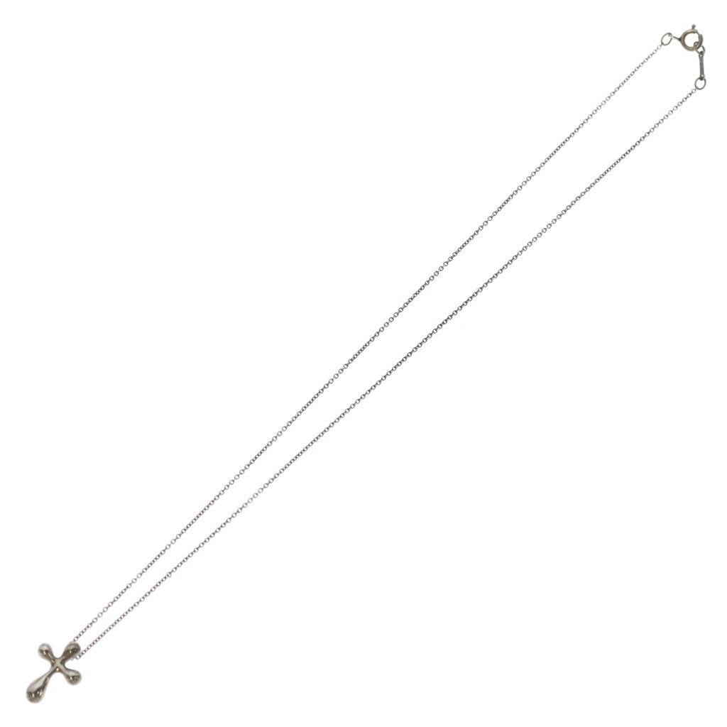 TIFFANY & Co.(ティファニー) エルサペレッティ ミニ クロス ネックレス ペンダント チェーン シルバー 925 レディース