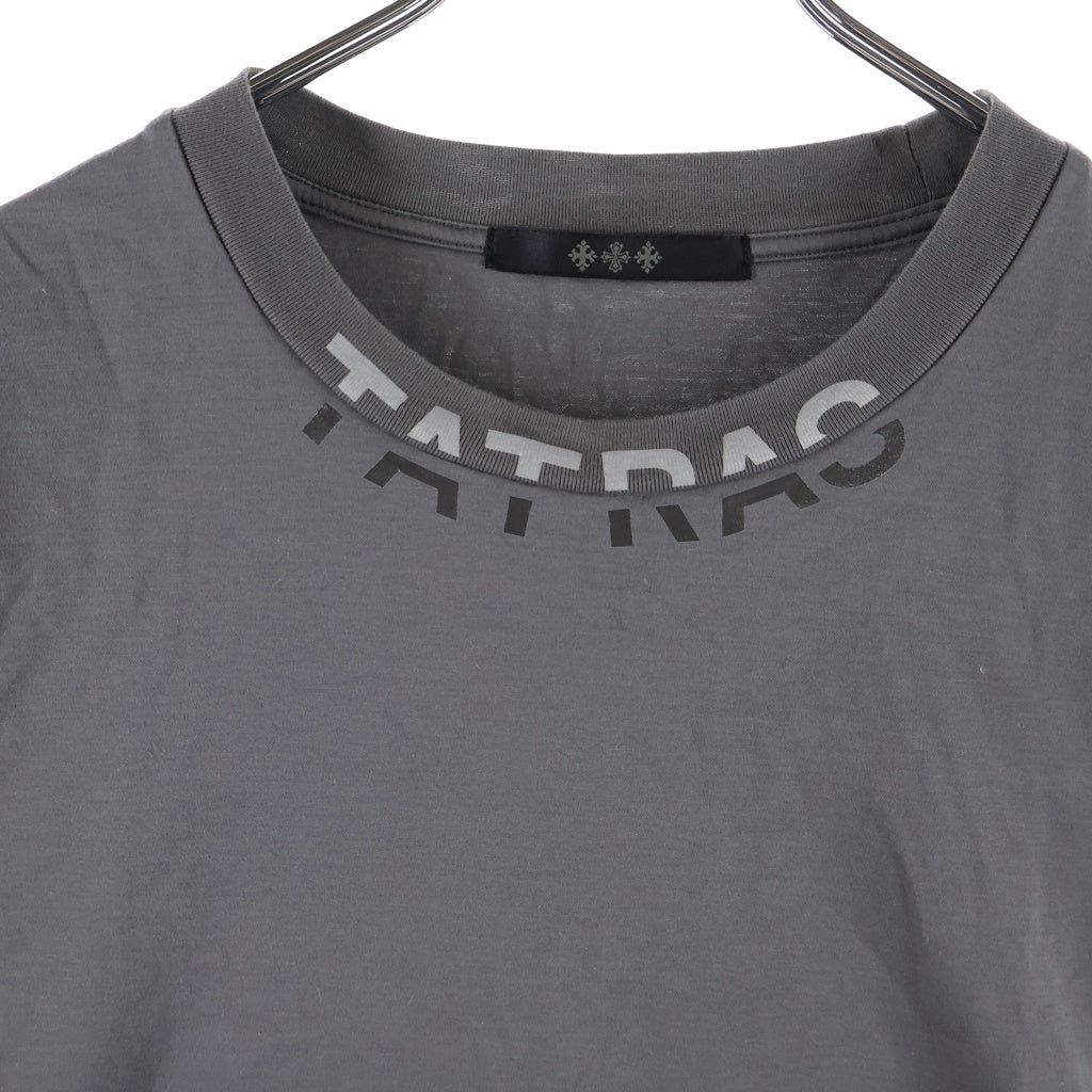 TATRAS(タトラス) WANDO ネックプリント 半袖Tシャツ クルーネックカットソー チャコール MTKE25S8038