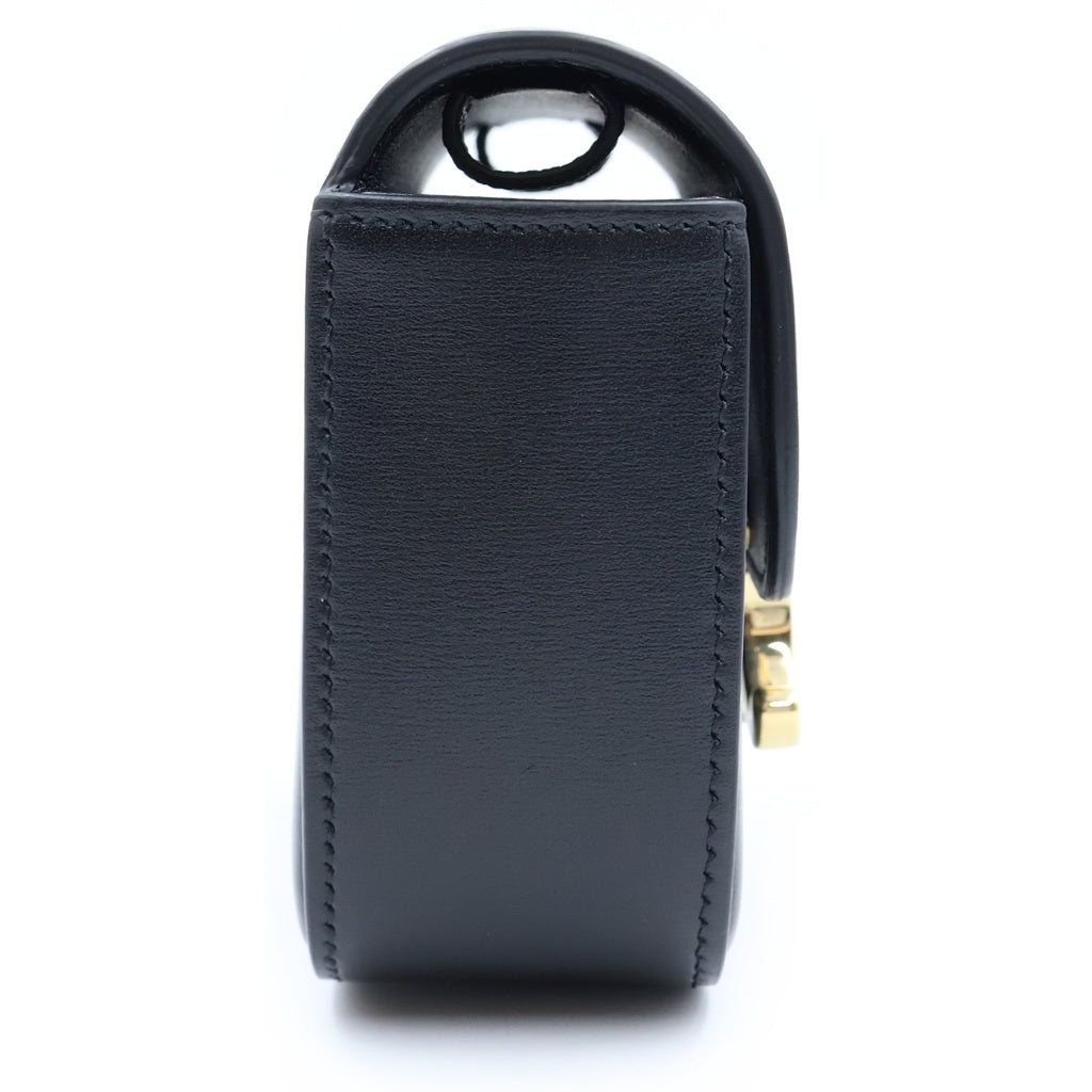 CELINE(セリーヌ) トリオンフ ミニクロード ショルダーバッグ ブラック レザー ゴールド金具 レディース