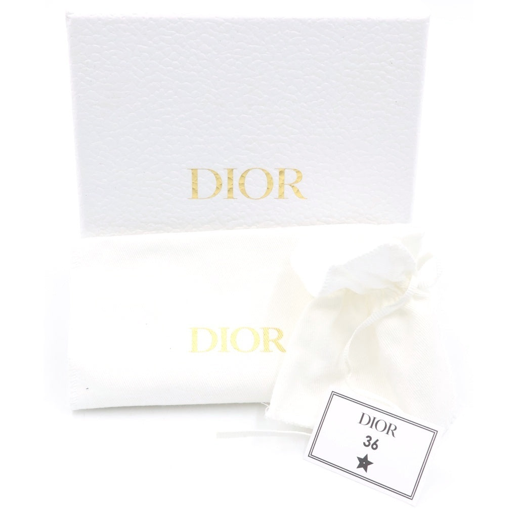 Christian Dior(クリスチャンディオール) カナージュハート ミニ財布 コインケース レッド レザー ゴールド金具 レディース