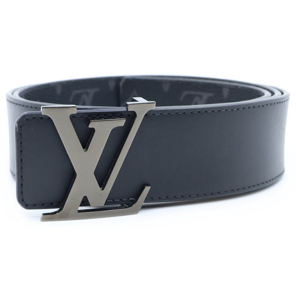 LOUIS VUITTON(ルイヴィトン) モノグラム エクリプス LVイニシャル レザーリバーシブルベルト ブラック 38/95 M9043