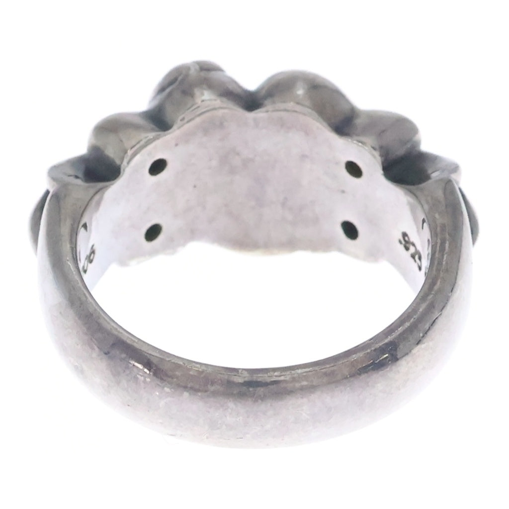 CHROME HEARTS(クロムハーツ) FLRL CRS HRT フローラルクロスハートリング シルバー
