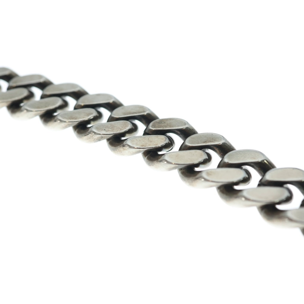 SAINT LAURENT PARIS(サンローランパリ) METAL CURB CHAIN NECKLACE メタルカーブチェーンネックレス シルバー 691326 Y1500