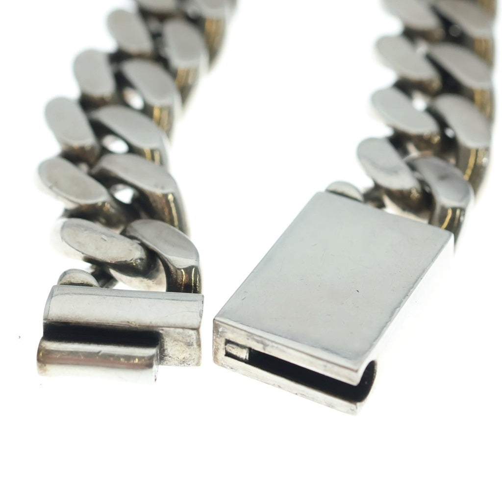SAINT LAURENT PARIS(サンローランパリ) METAL CURB CHAIN NECKLACE メタルカーブチェーンネックレス シルバー 691326 Y1500