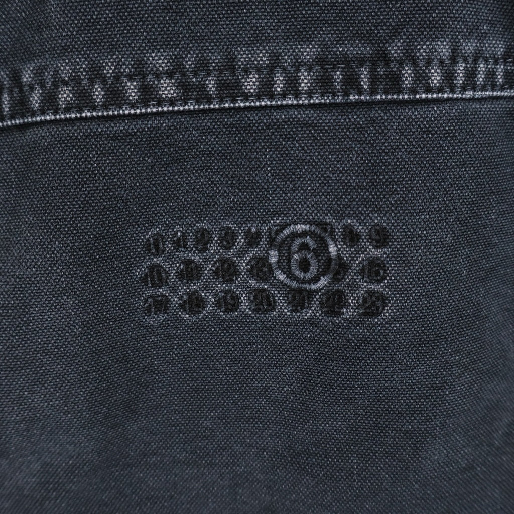 MM6 Maison Margiela(エムエムシックスメゾンマルジェラ) 25SS Heavy Weight Washed Chore Jacket チョアジャケット スポーツ ジャケット デニムブラック SH0AM0041 M35249