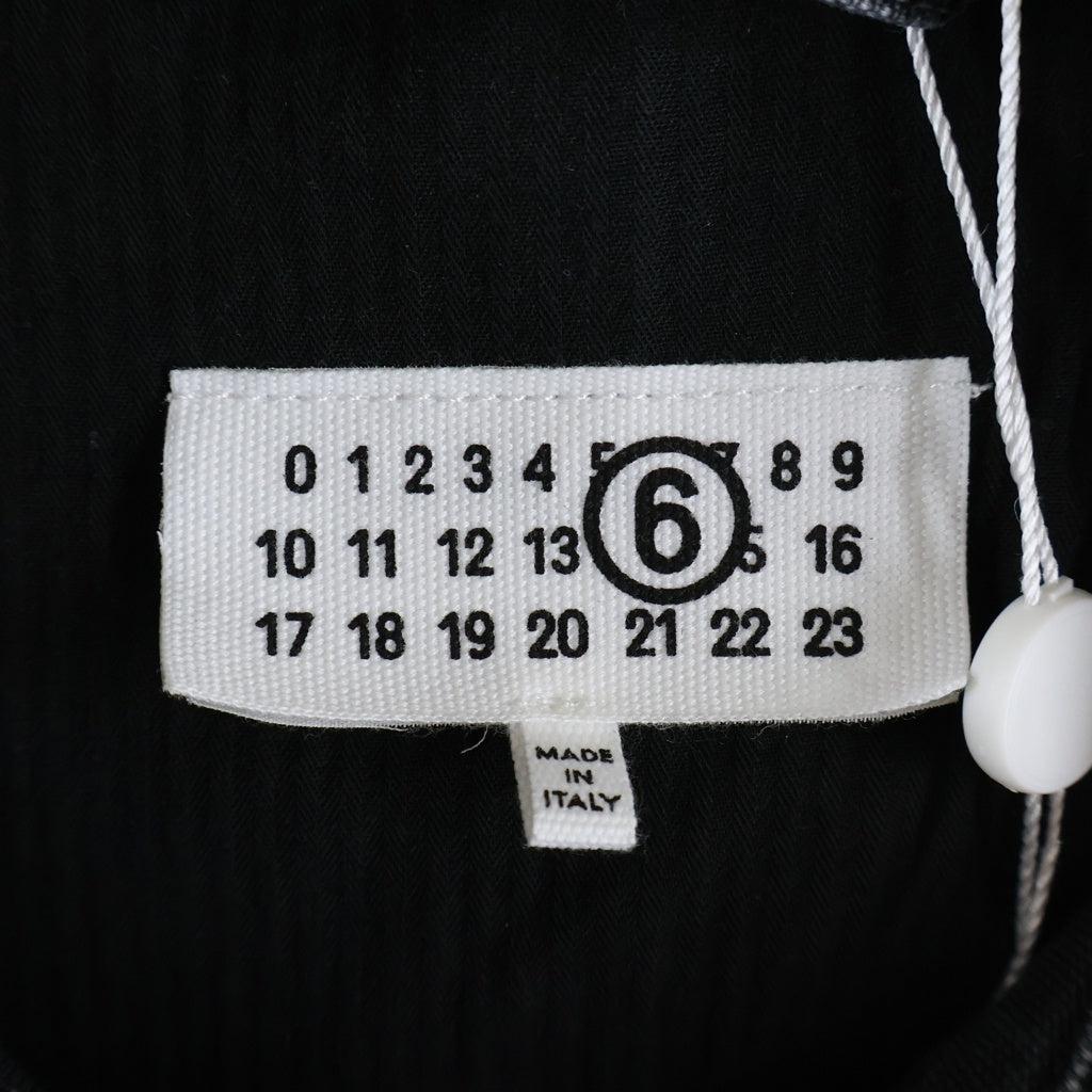 MM6 Maison Margiela(エムエムシックスメゾンマルジェラ) 25SS Heavy Weight Washed Chore Jacket チョアジャケット スポーツ ジャケット デニムブラック SH0AM0041 M35249