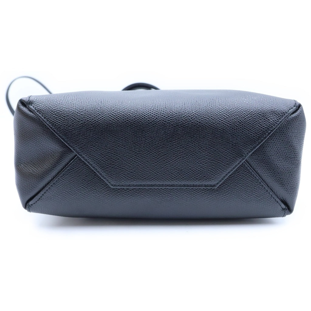 CELINE(セリーヌ) バーティカルカバ スモール 2WAYバッグ ショルダーバッグ トートバッグ ブラック レザー U-CU-0119 シルバー金具 レディース
