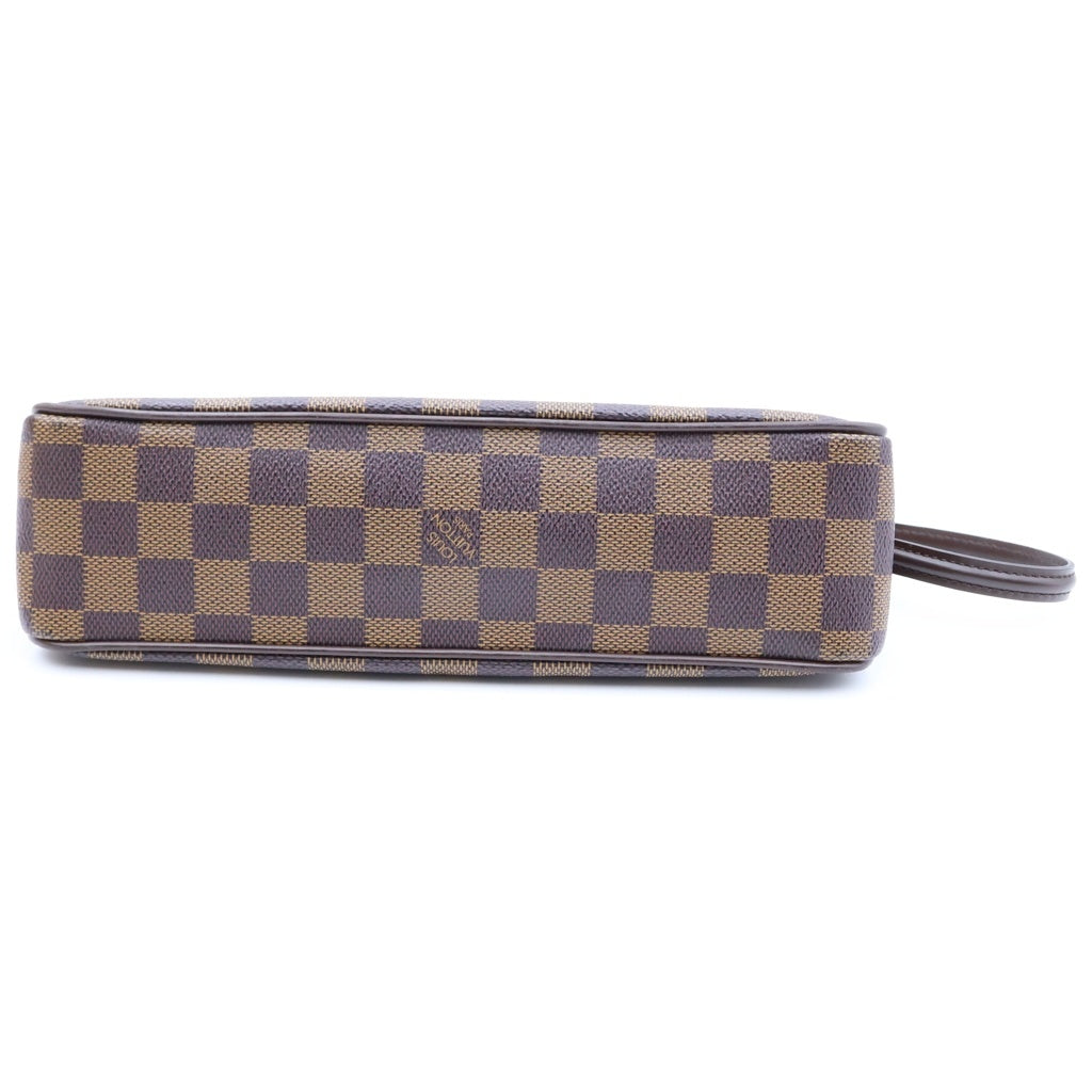 LOUIS VUITTON(ルイヴィトン) ダミエ レコレータ ワンショルダーバッグ ブラウン レザー×PVC N51299 ゴールド金具 レディース