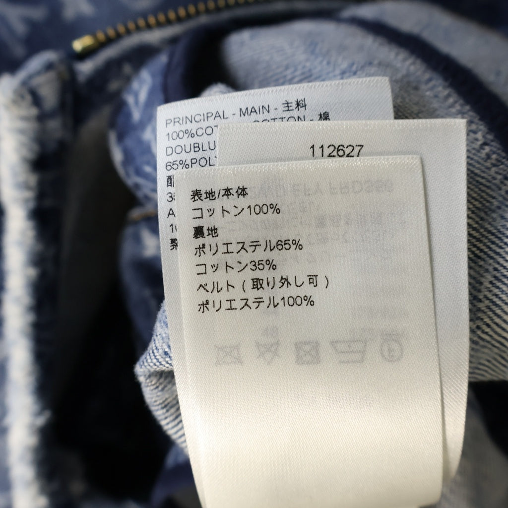 LOUIS VUITTON(ルイヴィトン) ノースリーブ モノグラム ワンピース デニム ブラック RW242WD EFY FRDS56 レディース