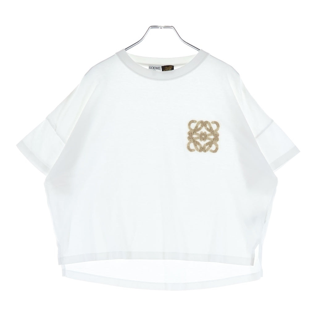 LOEWE(ロエベ) アナグラム Tシャツ カットソー コットン ホワイト レディース