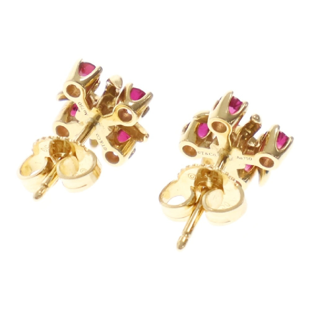 TIFFANY&Co(ティファニー) ジャン・シュランバージェ リン ピアス ルビー K18YG イエローゴールド アクセサリー ジュエリー