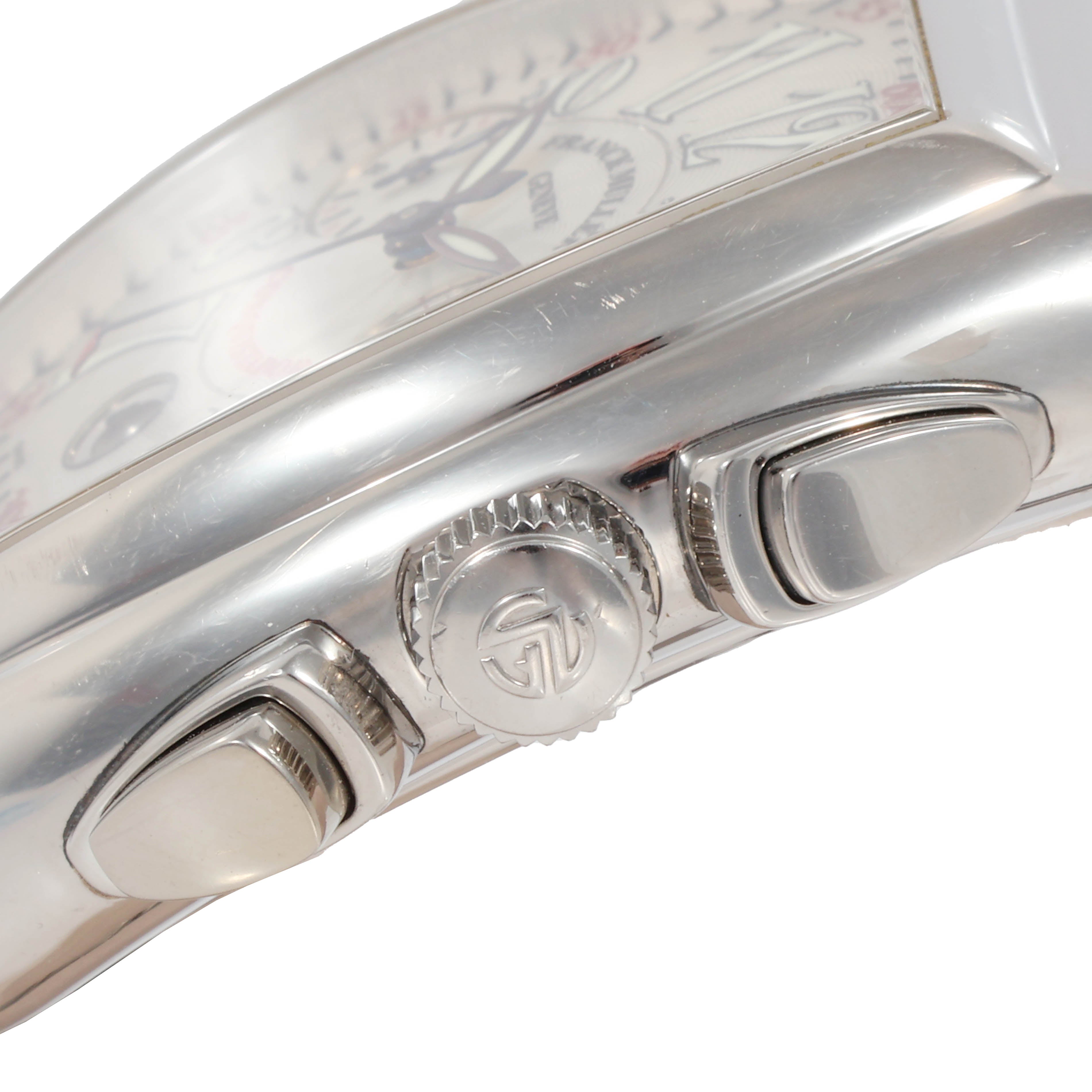 FRANCK MULLER(フランクミュラー) コンキスタドール クロノグラフ 8005CC 白文字盤 ステンレス 自動巻き SS/AT 腕時計