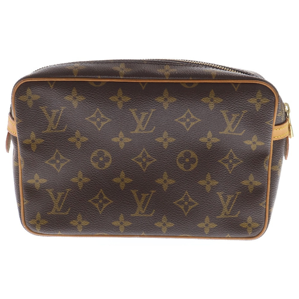 LOUIS VUITTON(ルイヴィトン) モノグラム コンピエーニュ23 レザークラッチバッグ ブラウン M51847