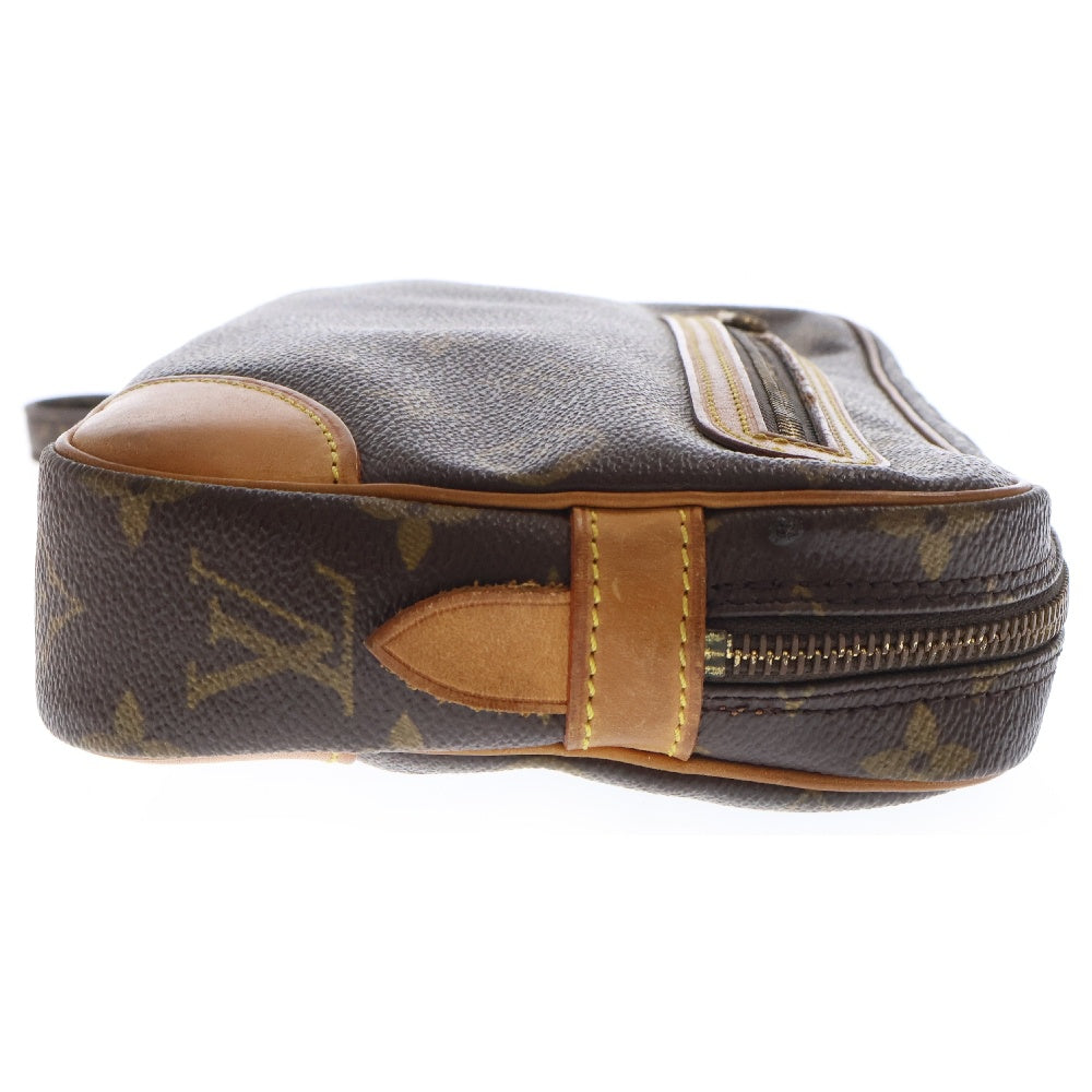 LOUIS VUITTON(ルイヴィトン) モノグラム マルリードラゴンヌ ストラップ付レザークラッチバッグ ブラウン M51847