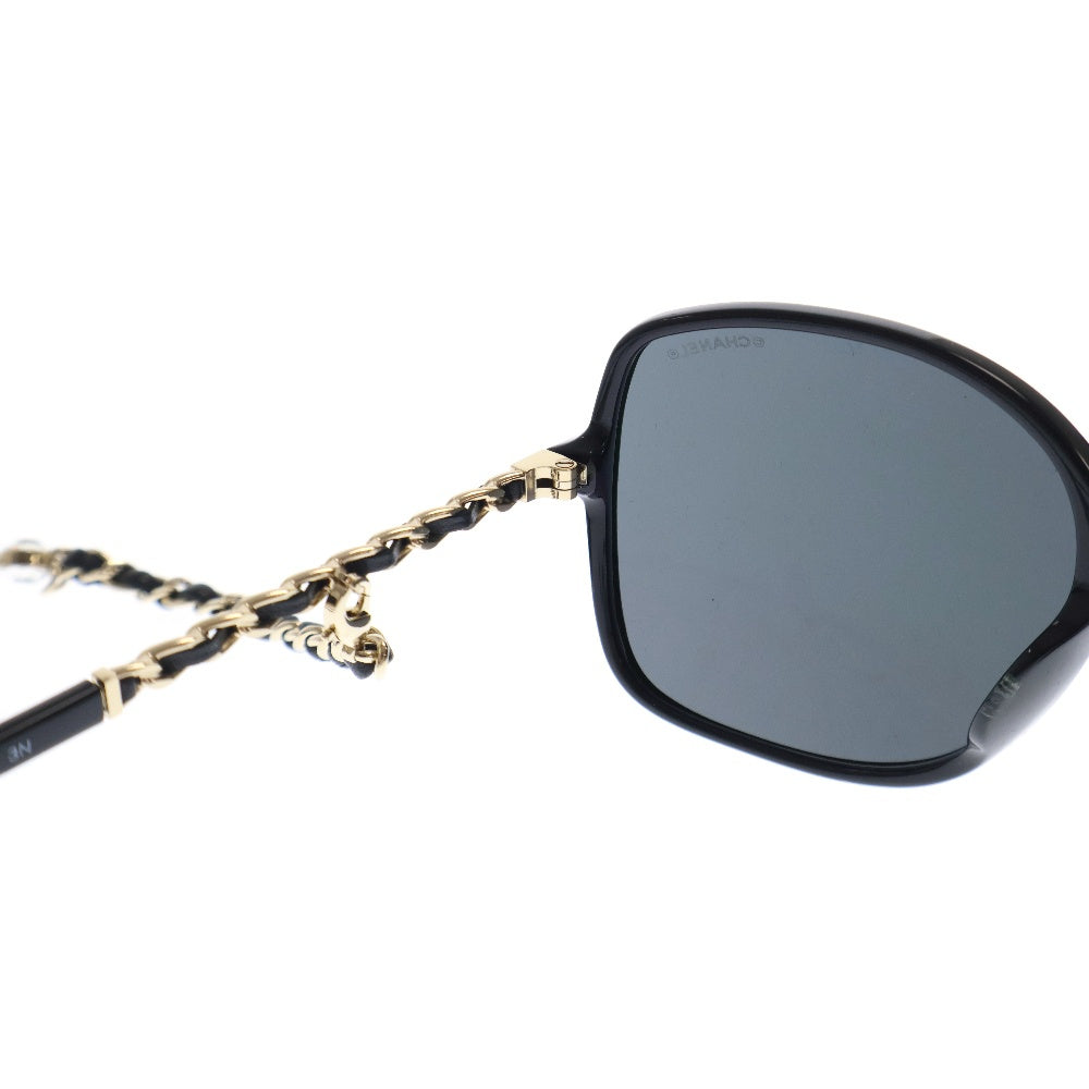 CHANEL(シャネル) シャネル サングラス ハーフチェーン ココマーク ブラック メガネ 57□17 テンプルチェーン 5210-Q