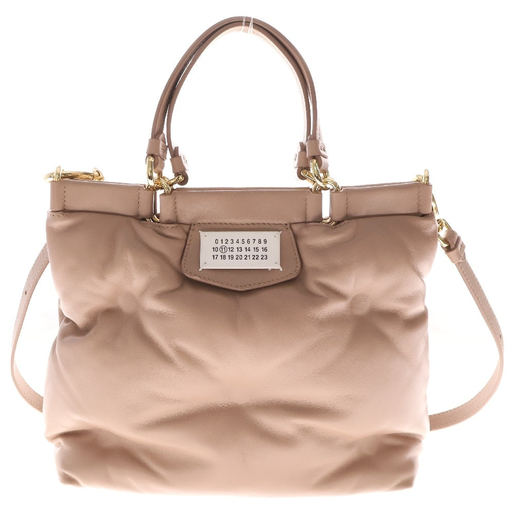 Maison Margiela 6(メゾンマルジェラ) グラムスラム カレンダータグ トートバッグ ハンドバッグ ショルダーバッグ スモール ベージュ レザー S56WD0133P4300