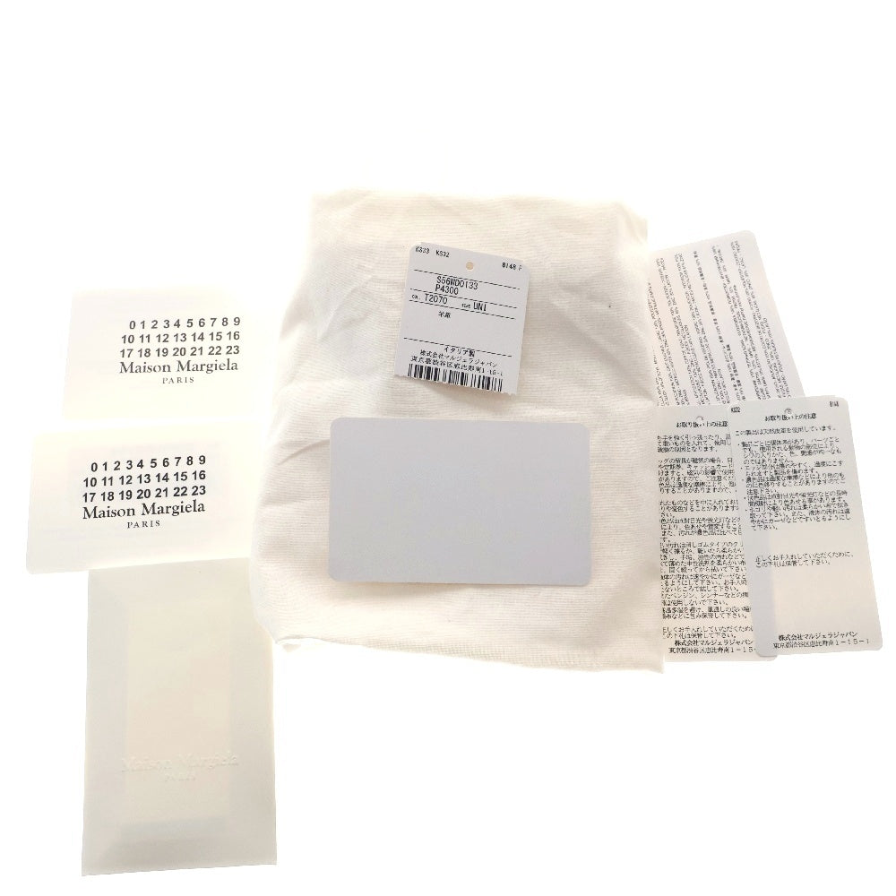 Maison Margiela 6(メゾンマルジェラ) グラムスラム カレンダータグ トートバッグ ハンドバッグ ショルダーバッグ スモール ベージュ レザー S56WD0133P4300