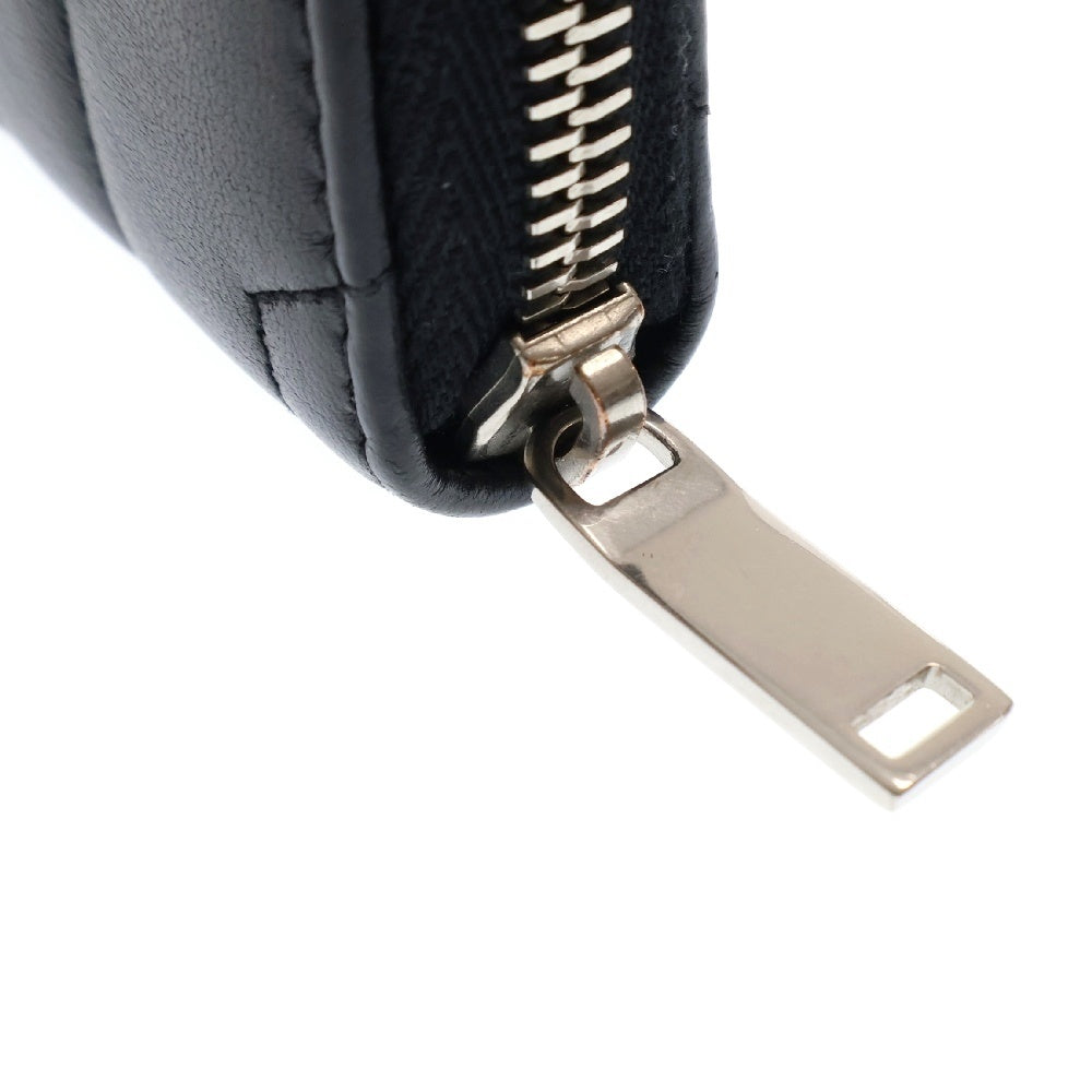 SAINT LAURENT PARIS(サンローランパリ) YSLロゴ キルティング レザー コインケース ブラック 530836