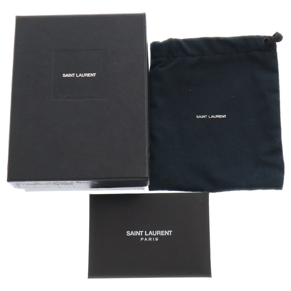 SAINT LAURENT PARIS(サンローランパリ) YSLロゴ キルティング レザー コインケース ブラック 530836