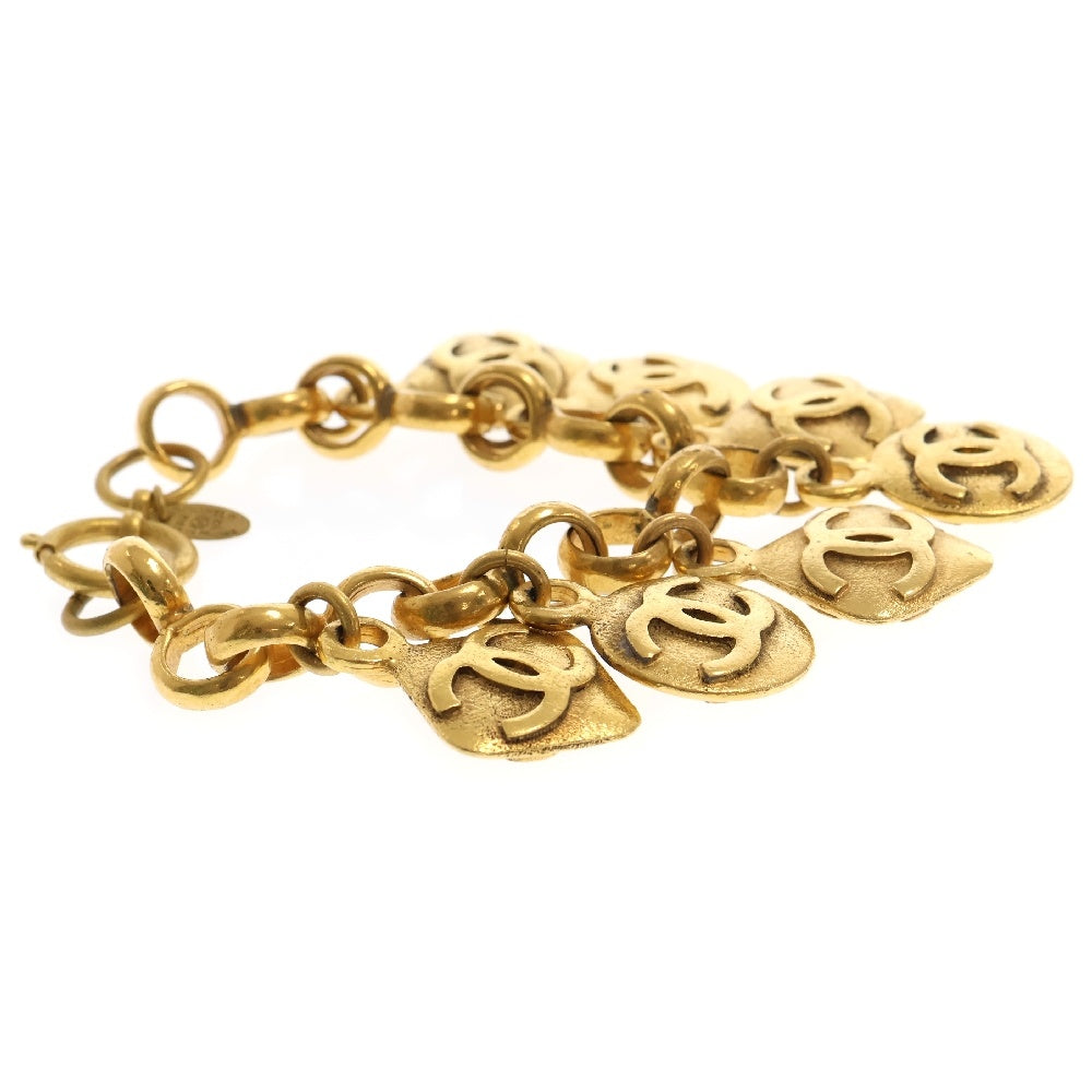 CHANEL(シャネル) ココマーク ラウンド ブレスレット 7P 29 ゴールド チェーン アクセサリー ヴィンテージ