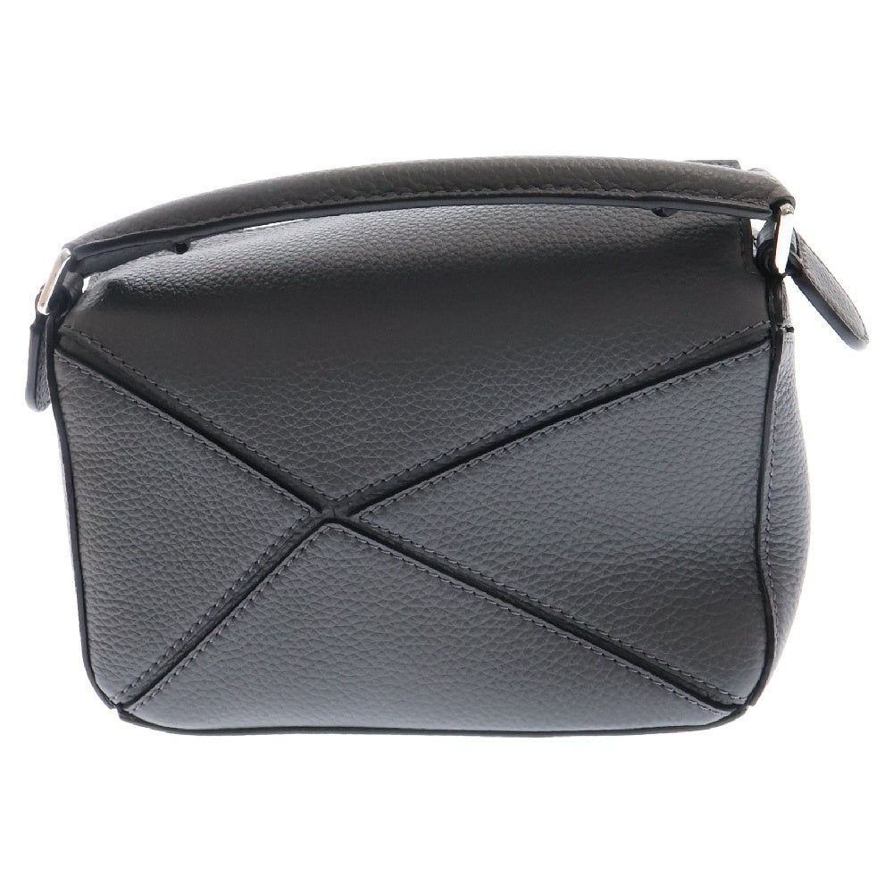 LOEWE(ロエベ) パズルバッグミニ ソフトグレインカーフ 3WAYレザーショルダーバッグ ハンドバッグ グレー A510P88X16