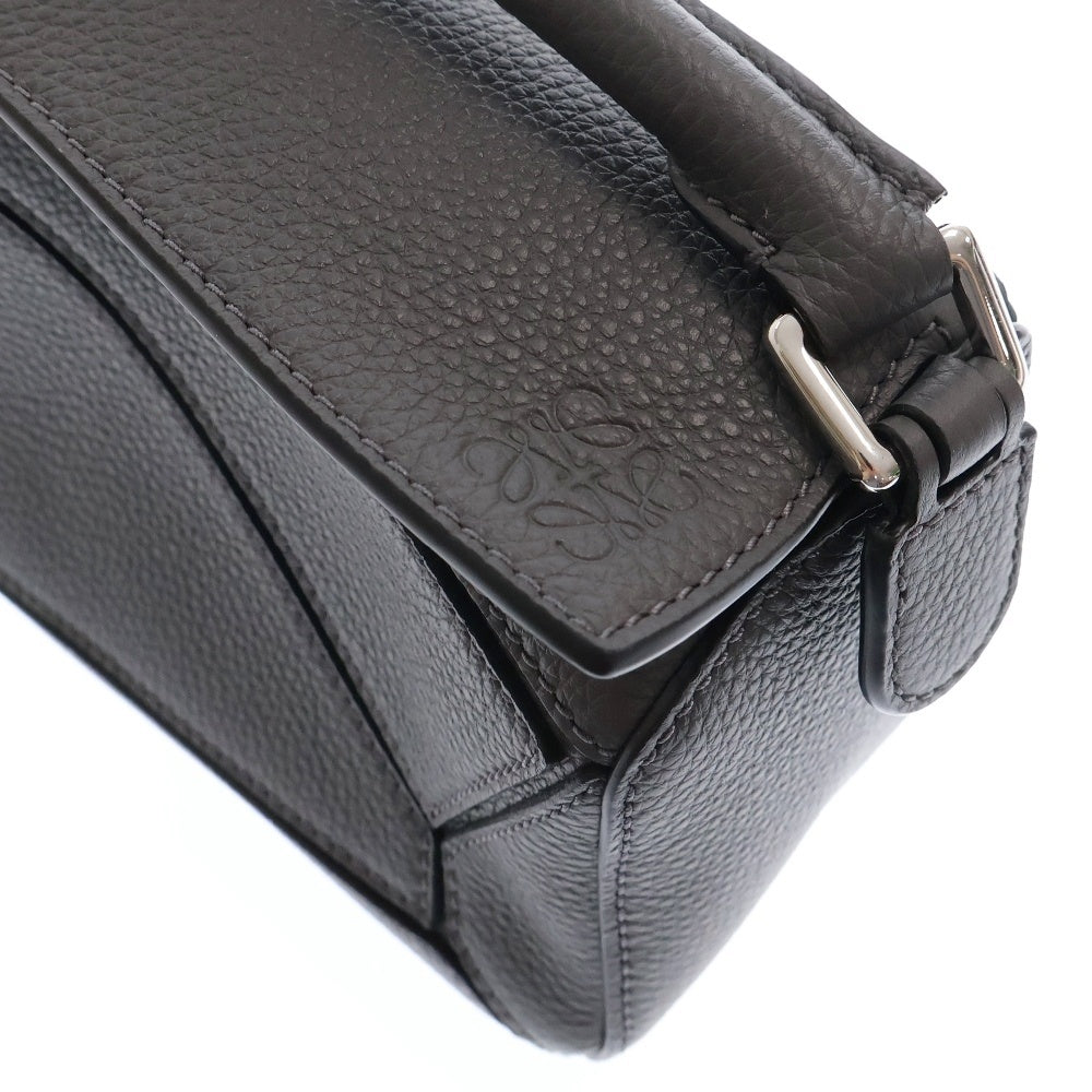 LOEWE(ロエベ) パズルバッグミニ ソフトグレインカーフ 3WAYレザーショルダーバッグ ハンドバッグ グレー A510P88X16