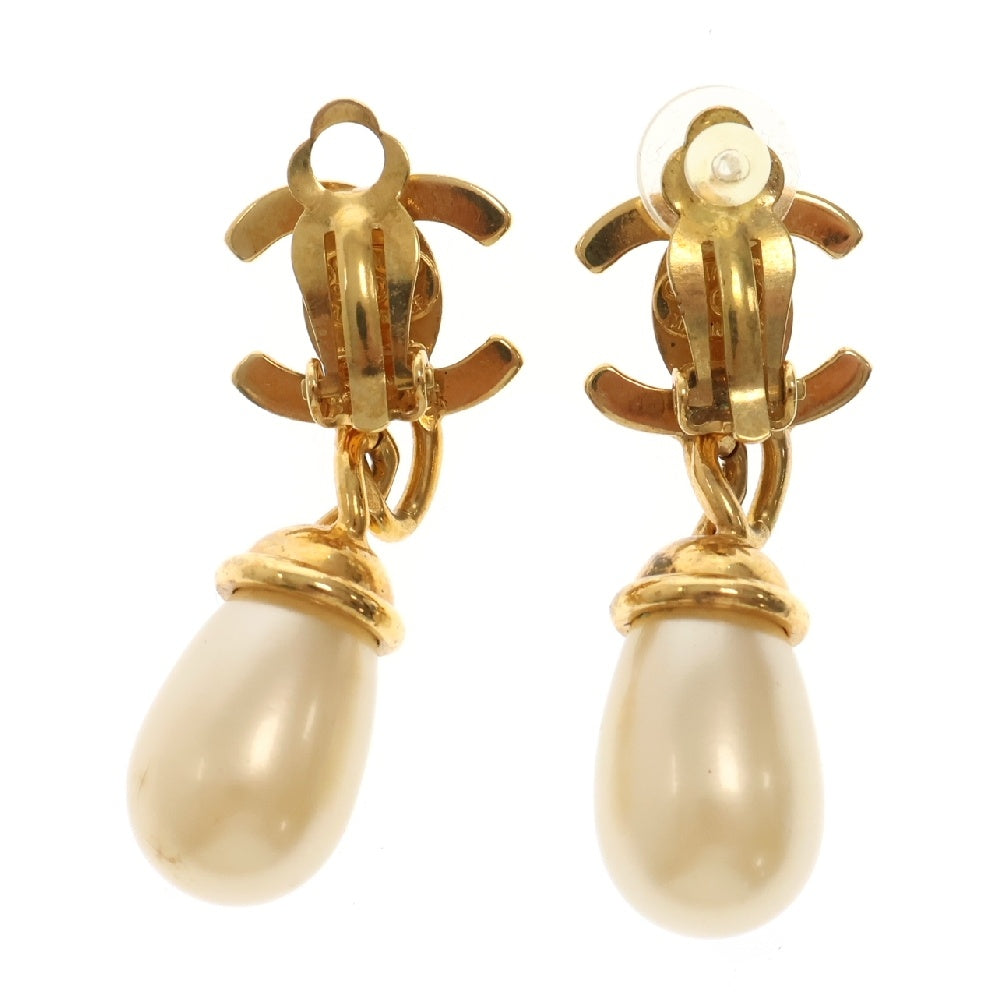 CHANEL(シャネル) タンロック パール ピアス ゴールド GP アクセサリー ヴィンテージ 97A