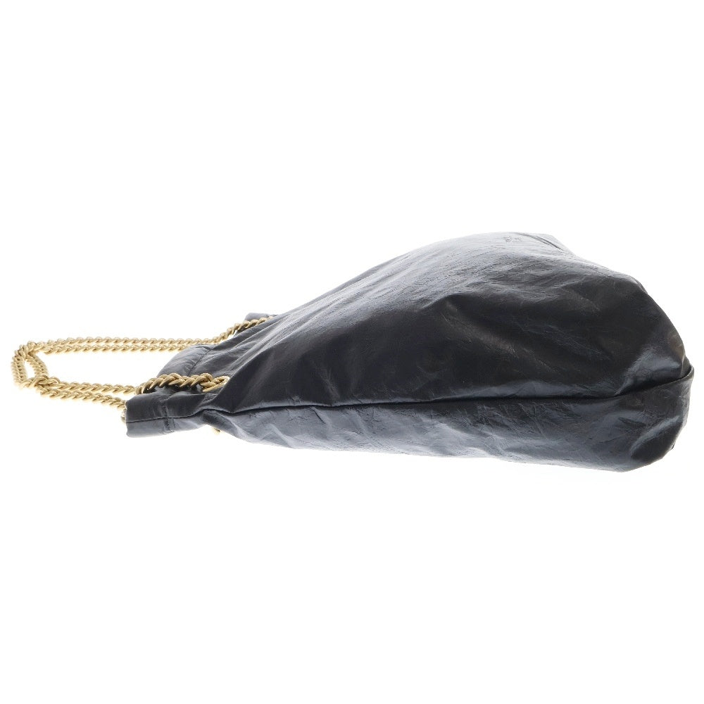 BALENCIAGA(バレンシアガ) CRUSH クラッシュチェーンレザーショルダーバッグ トートバッグ ブラック 742941