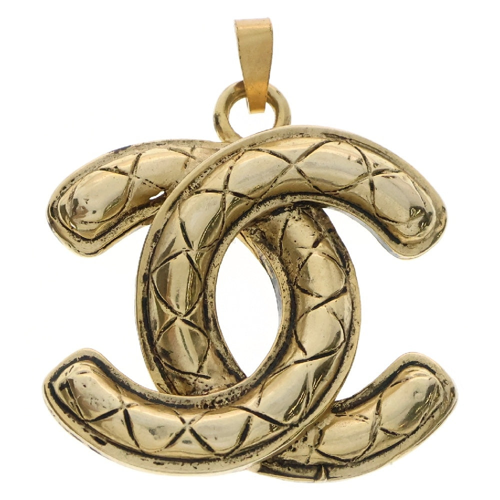 CHANEL(シャネル) ココマーク マトラッセ ネックレストップ ペンダント ゴールド レディース