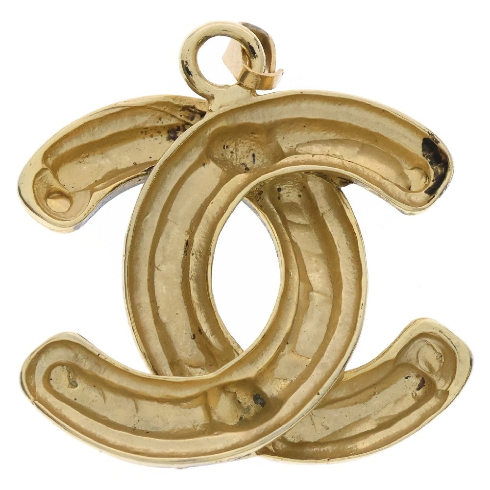 CHANEL(シャネル) ココマーク マトラッセ ネックレストップ ペンダント ゴールド レディース