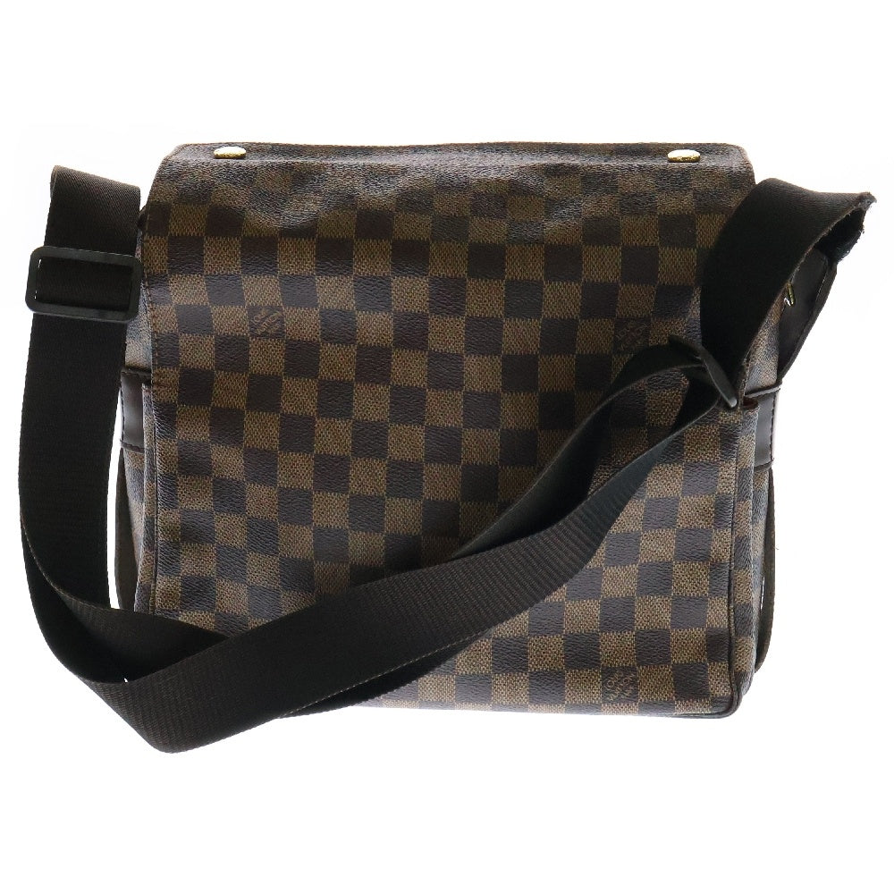 LOUIS VUITTON(ルイヴィトン) ダミエ エベヌ ナヴィグリオ ショルダーバッグ ブラウン ゴールド金具 PVC N45255