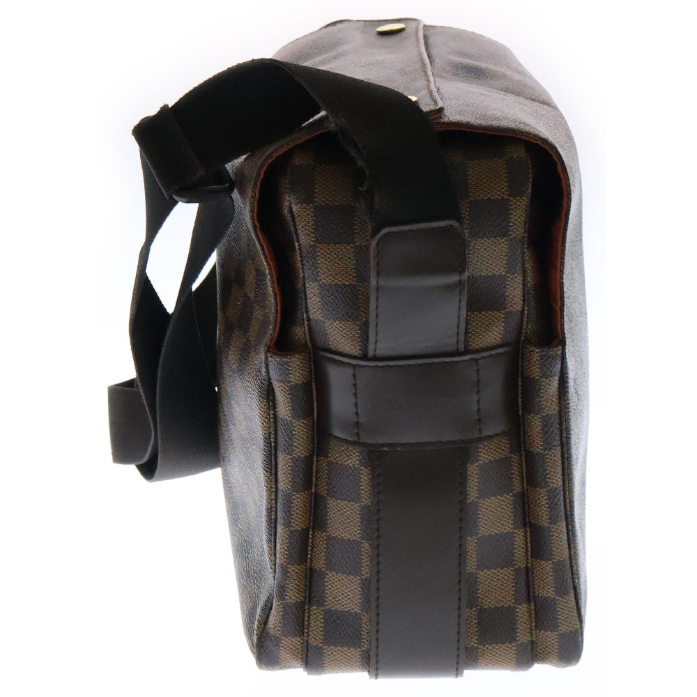 LOUIS VUITTON(ルイヴィトン) ダミエ エベヌ ナヴィグリオ ショルダーバッグ ブラウン ゴールド金具 PVC N45255