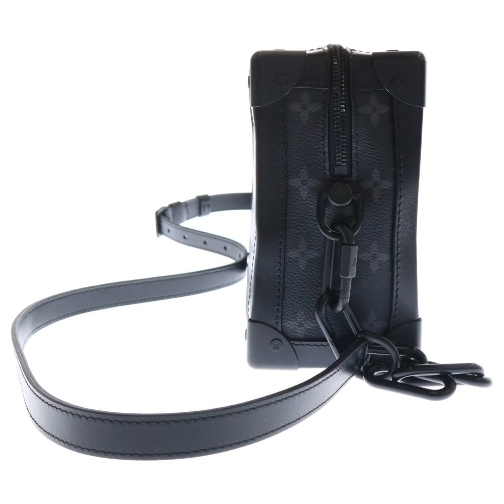 LOUIS VUITTON(ルイヴィトン) モノグラム エクリプス ソフトトランク M44730 ブラック レザー ショルダーバッグ メンズ