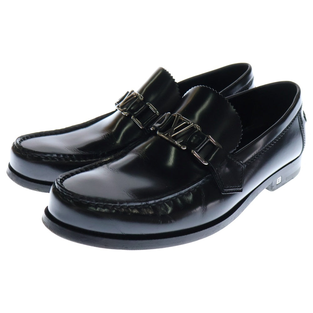 LOUIS VUITTON(ルイヴィトン) LVイニシャル メジャー レザー ローファー 1A7VYW ブラック