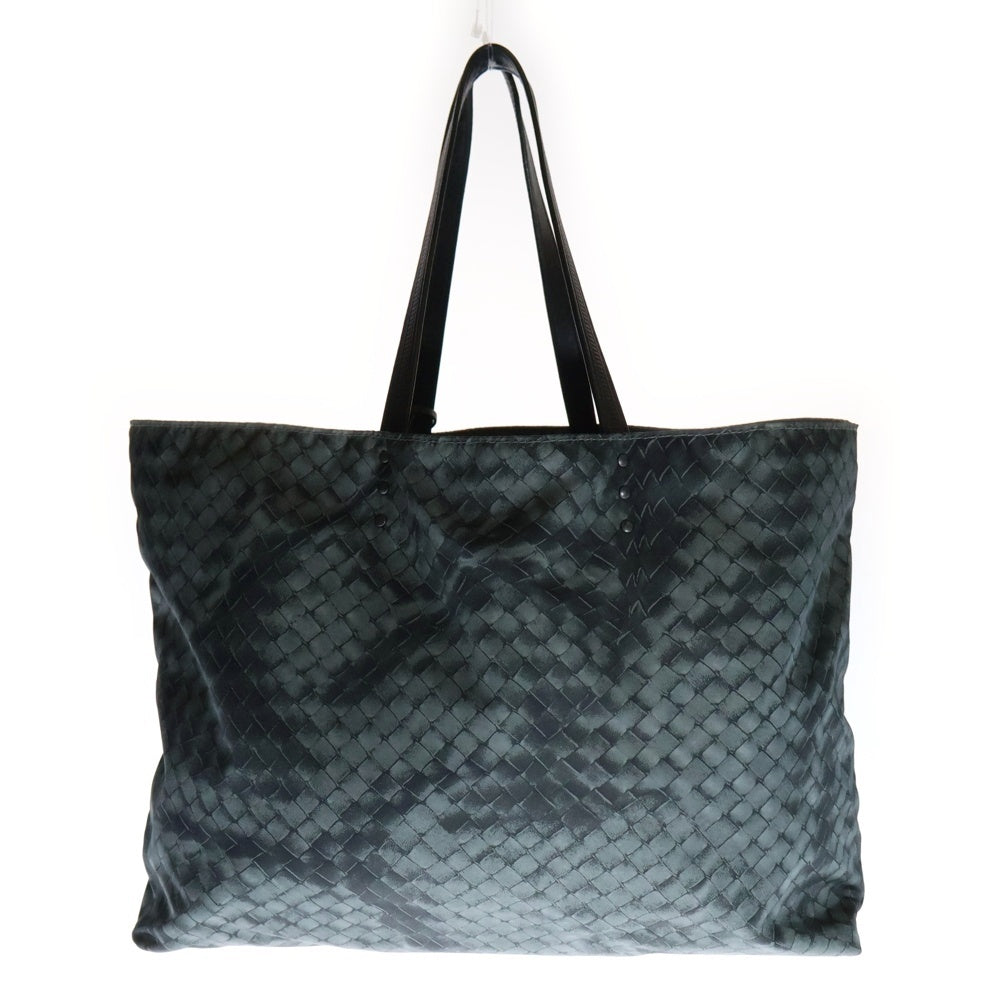 BOTTEGA VENETA(ボッテガヴェネタ) イントレッチオ リュージョン トートバッグ グレー ナイロン×レザー