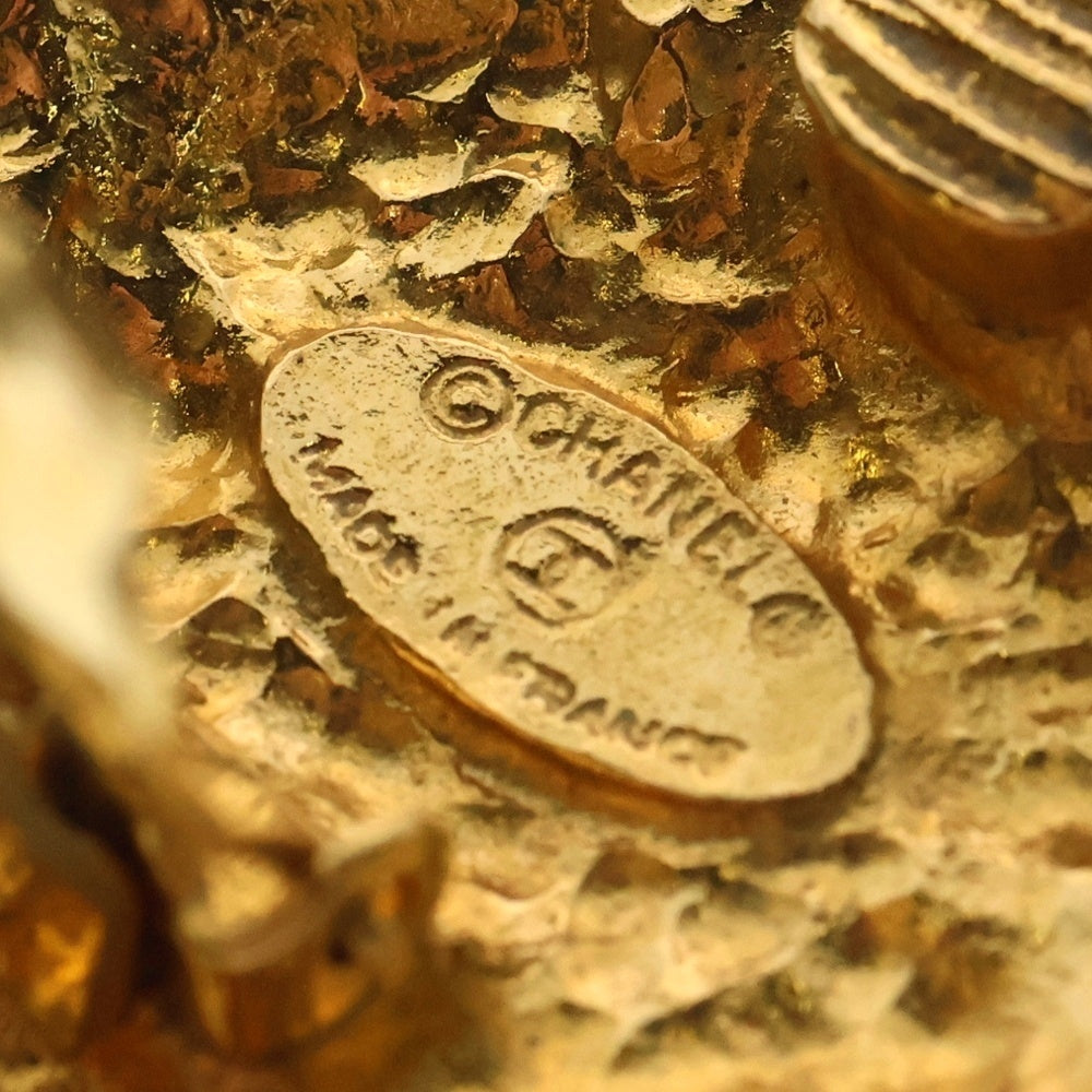 CHANEL(シャネル) ヴィンテージ ココマーク ひし形 イヤリング ゴールド GP