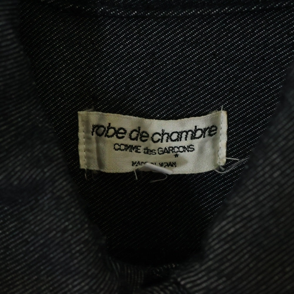 robe de chambre COMME des GARCONS(ローブドシャンブル コムデギャルソン) デニムジャケット 長袖 ブラック レディース #S