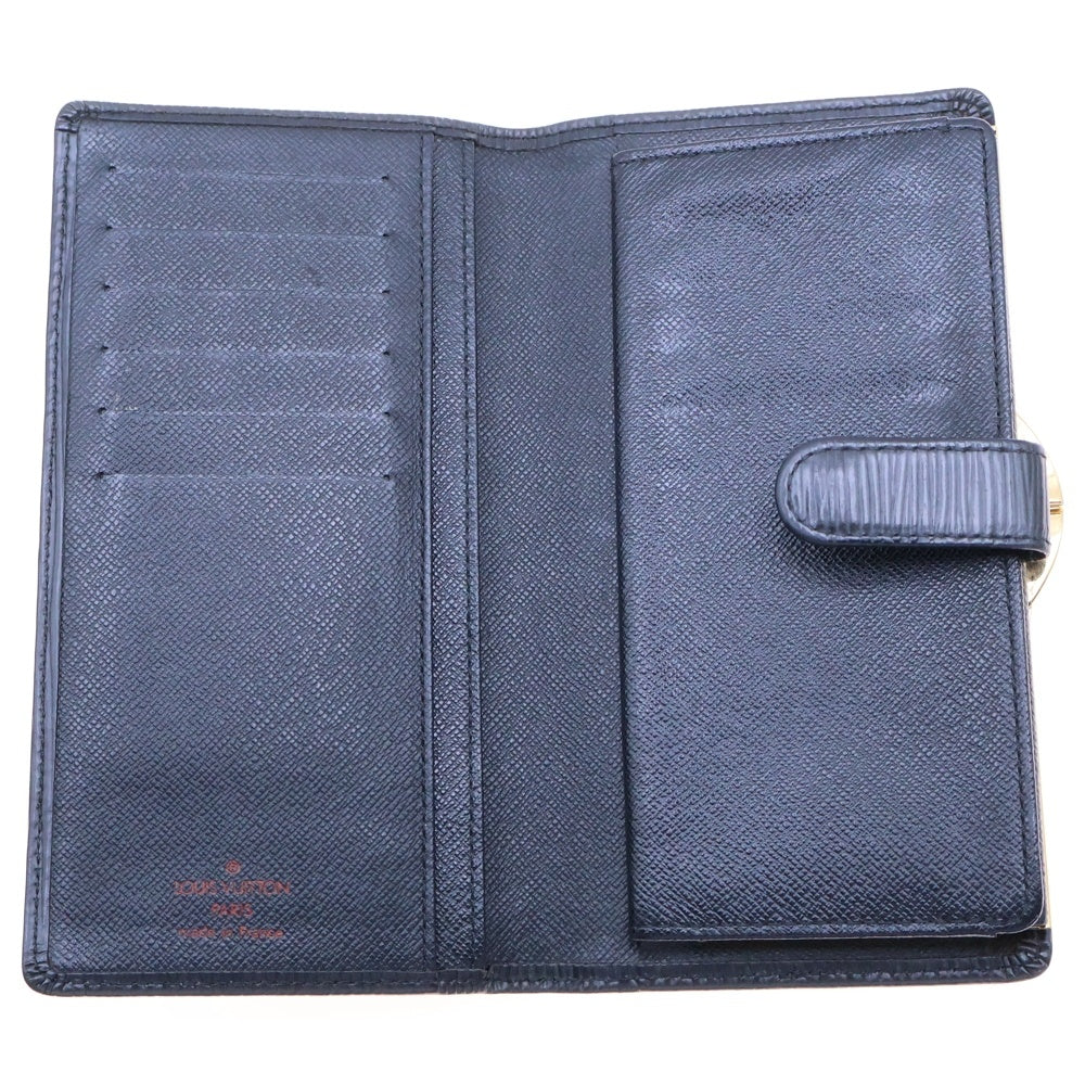 LOUIS VUITTON(ルイヴィトン) エピ ポルトモネビエ ヴィエノワ レザーロングウォレット 長財布 ブラック M63252