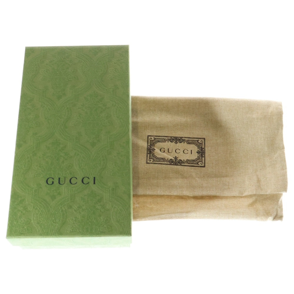 GUCCI(グッチ) GGマーモント GGスプリーム 三つ折り財布 長財布 ロングウォレット アイボリー ゴールド金具 PVCレザー ホワイト 456116
