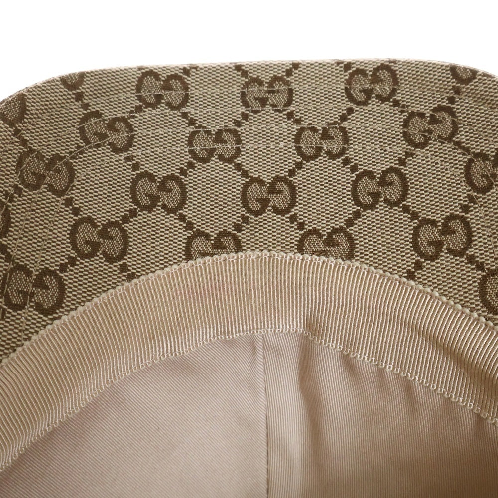 GUCCI(グッチ) ×THE NORTH FACE キャップ ベージュ コットン×ポリエステル×ナイロン 帽子 672155