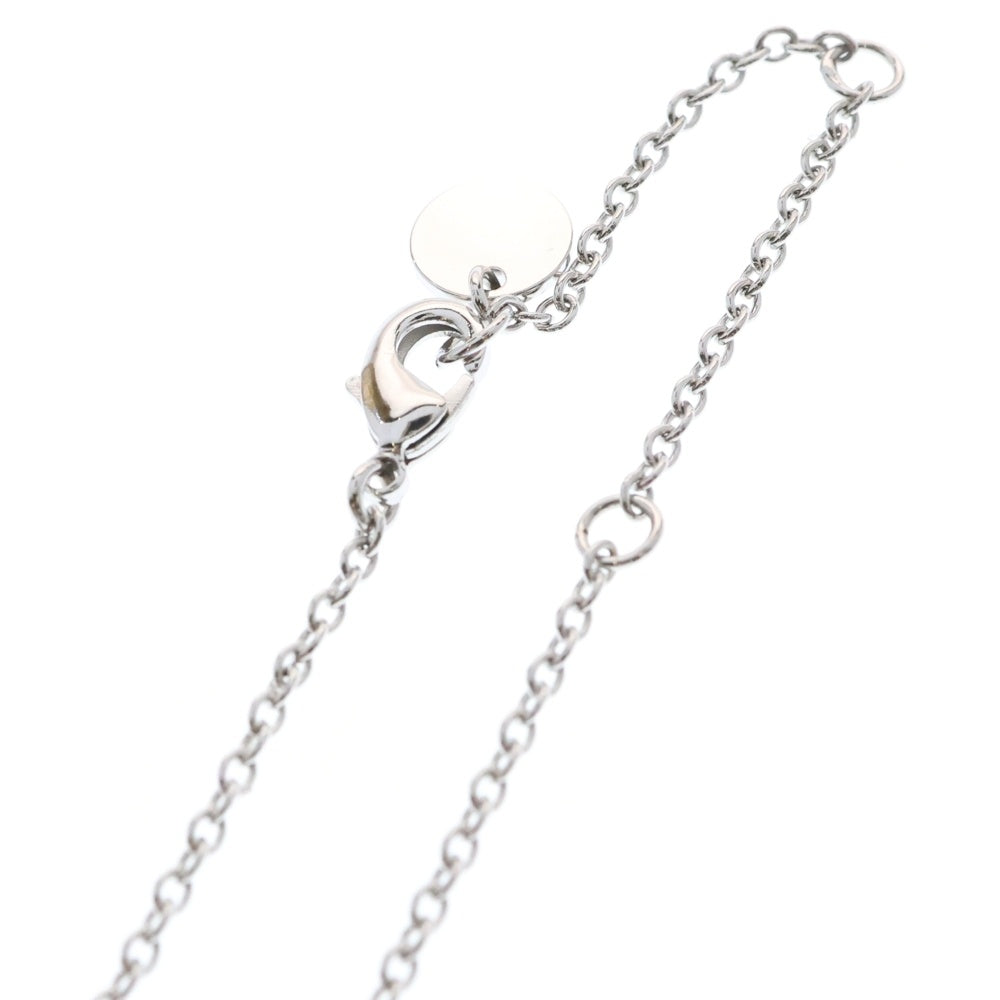 Christian Dior(クリスチャンディオール) CDロゴ ラインストーン ネックレス ペンダント シルバー メタル アクセサリー