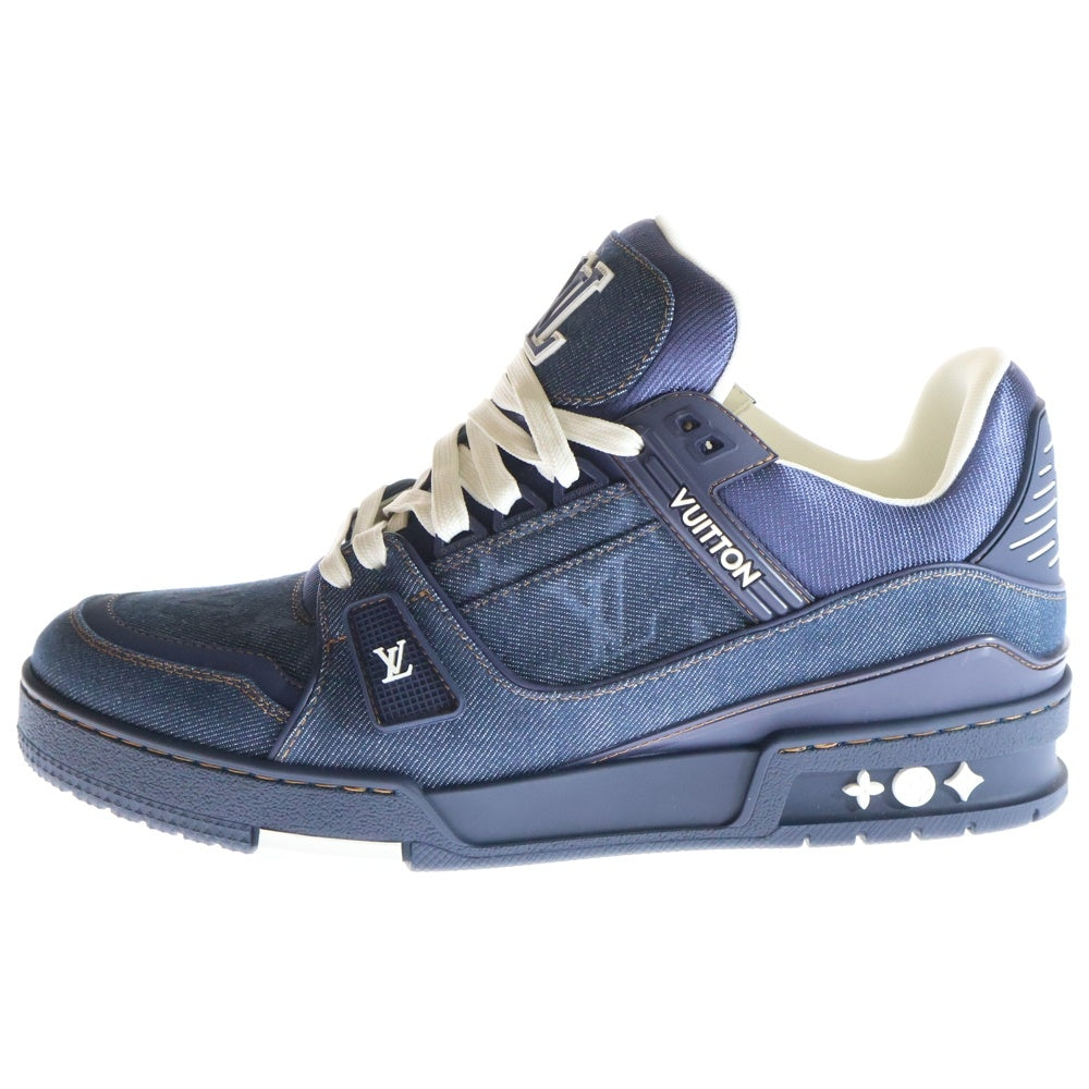 LOUIS VUITTON(ルイヴィトン) LVトレイナー スニーカー モノグラム デニム ローカットスニーカー マリーヌ ネイビー/インディゴ 1AHT43