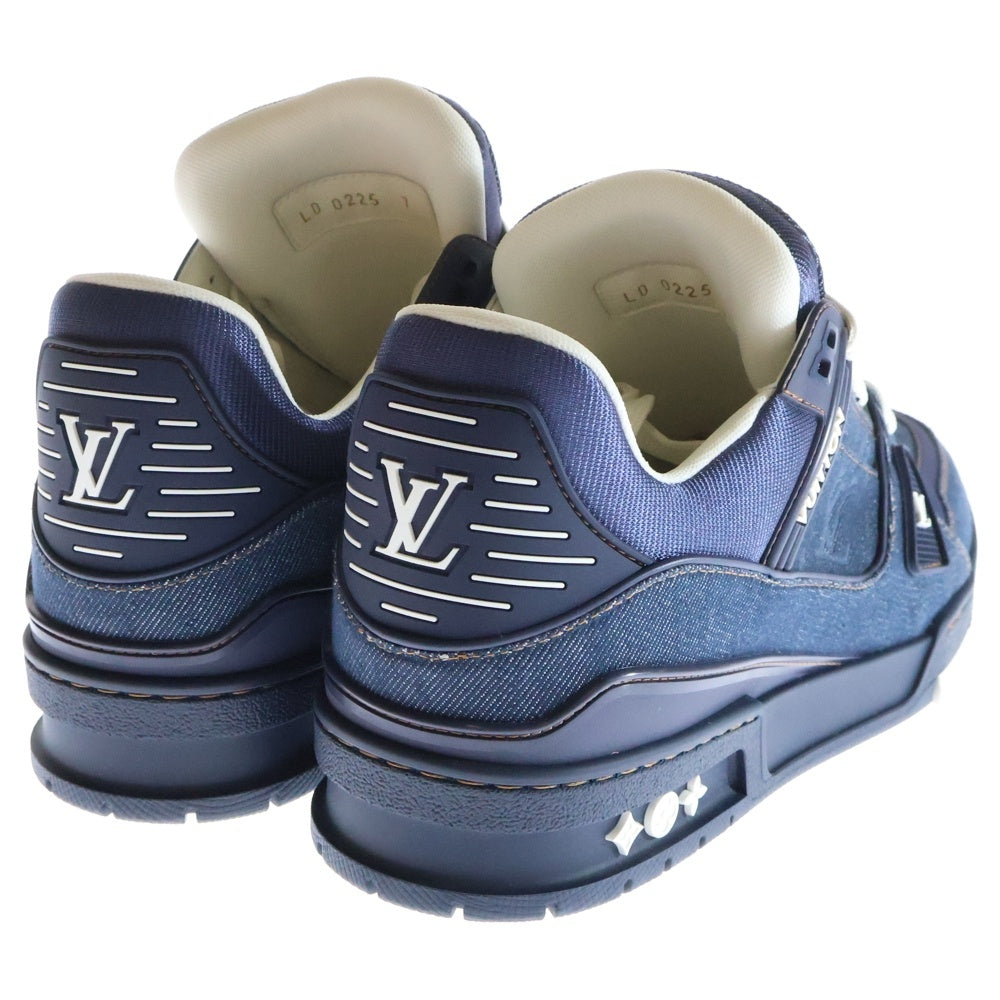 LOUIS VUITTON(ルイヴィトン) LVトレイナー スニーカー モノグラム デニム ローカットスニーカー マリーヌ ネイビー/インディゴ 1AHT43