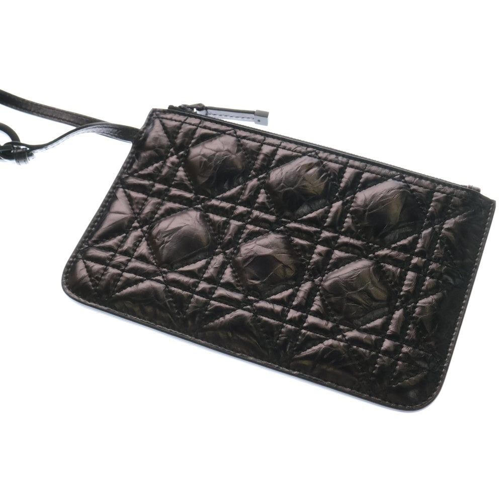 Christian Dior(クリスチャンディオール) toujours トゥジュール ミディアム ハンドバッグ メタリック ブラック レザー